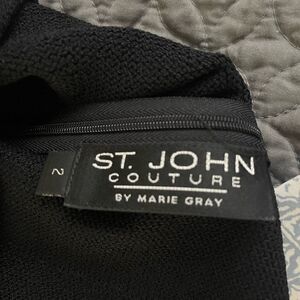 St. John black knit dress